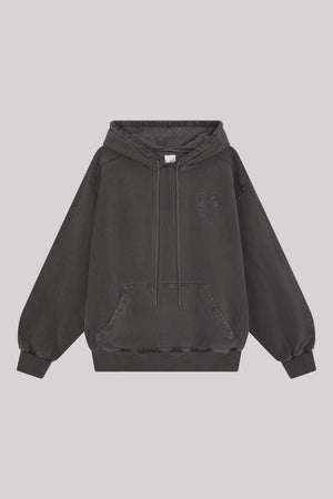 Cherub Washed Box Fit Hoodie, washed black