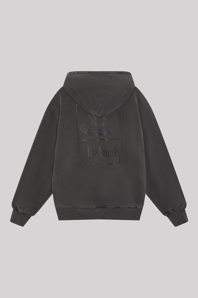 Cherub Washed Box Fit Hoodie, washed black