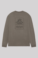 Cherub Box Fit Long Sleeve Tee- washed earth