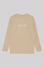 Mens OG Long Sleeve French Terry T shirt - Sand