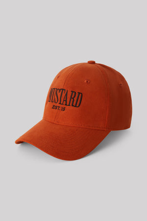 90's Faux Suede cap - Burnt Orange