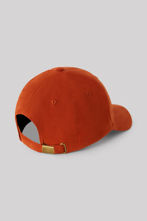 90's Faux Suede cap - Burnt Orange