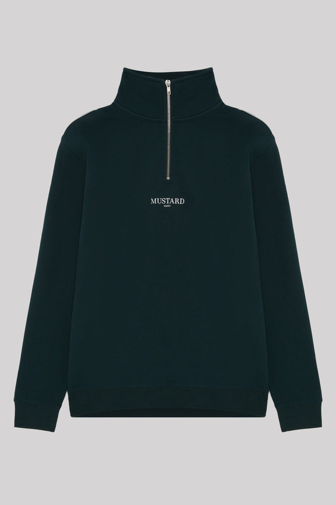 Mens OG II Half Zip sweater - Pine Green