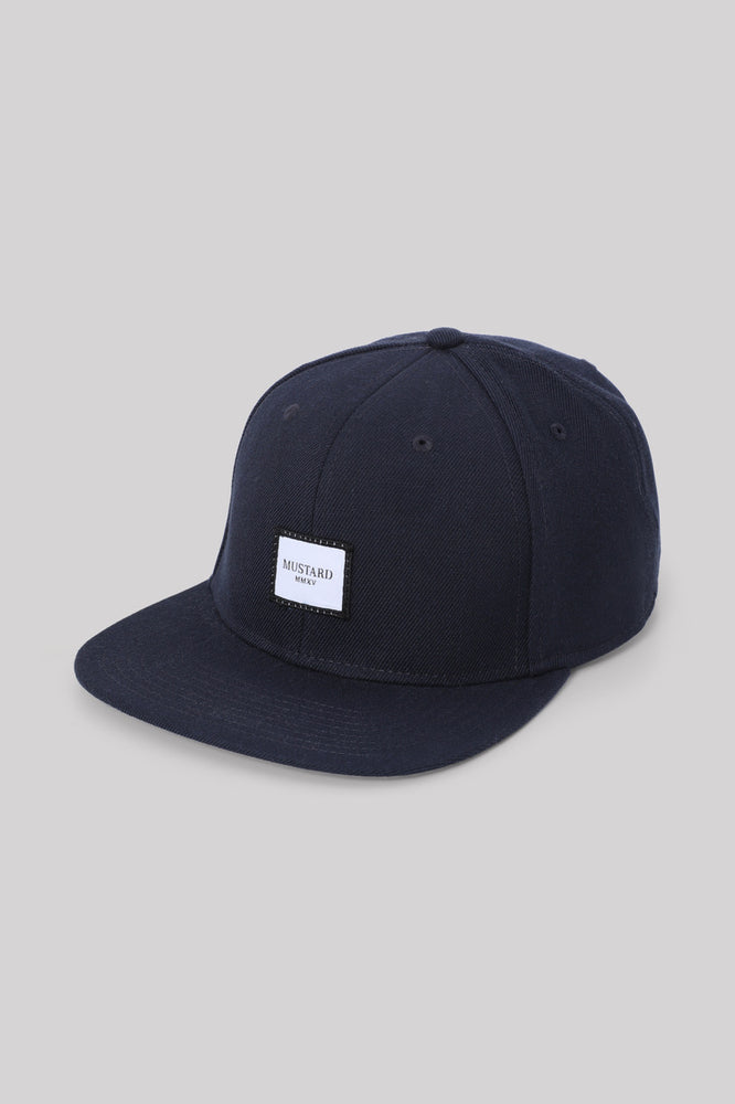 OG II Cotton twill patch snap back cap - Navy