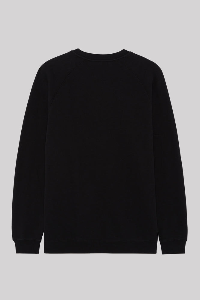 90s Embroidered Crewneck - Black/Black