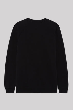 90s Embroidered Crewneck - Black/Black