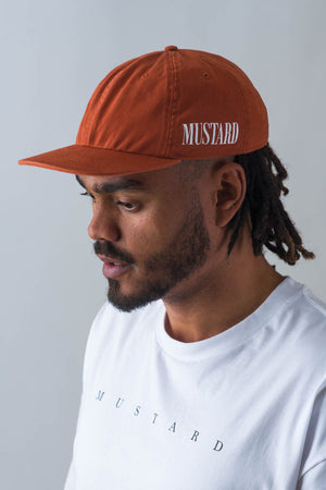 Mens 90s Strapback Cap in Rust