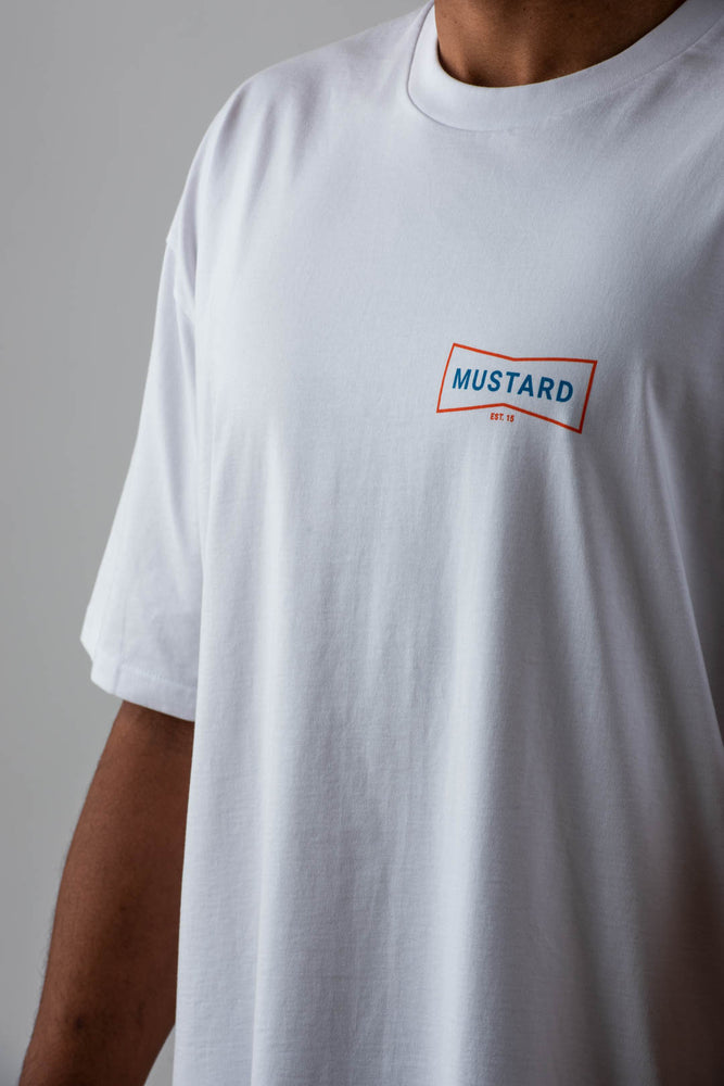 Mens Box II Logo T-Shirt in White