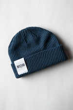 Newlyn Fisherman's Beanie in Petrol Blue